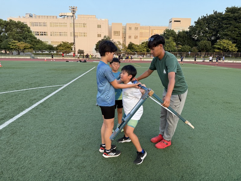 朝霞中央公園 プロコーチの指導