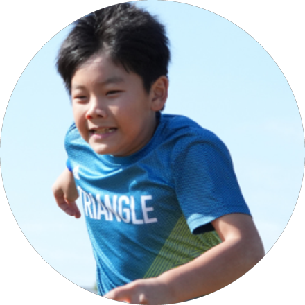 レッスンで走る子ども